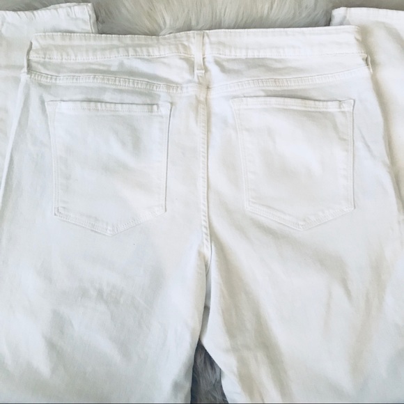 White Ripped Denim Rockstar Jeans - Picture 3 of 3